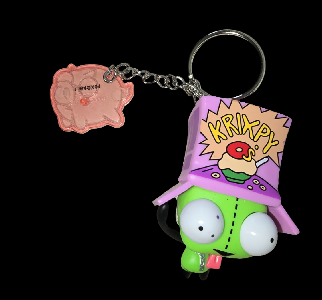 Invader zim Gir cereal keychain