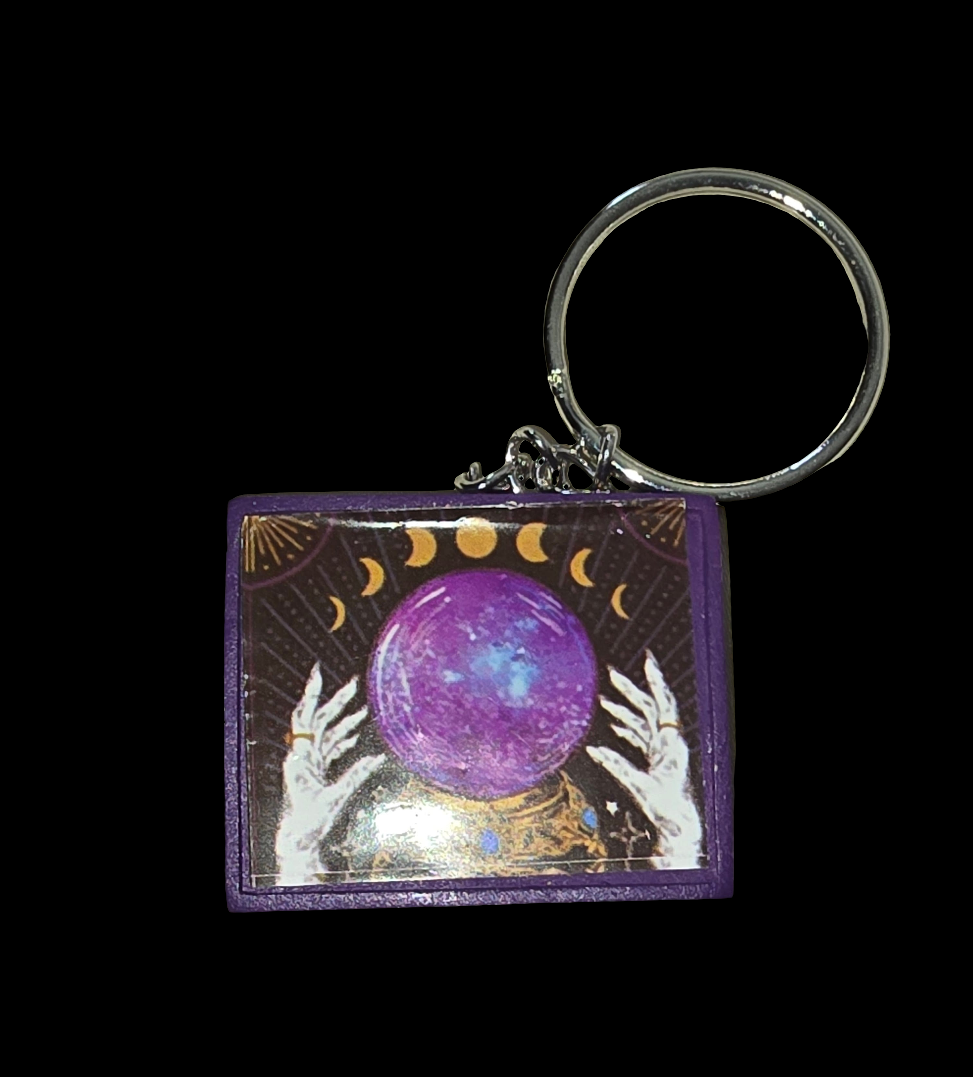 Crystal ball keychain