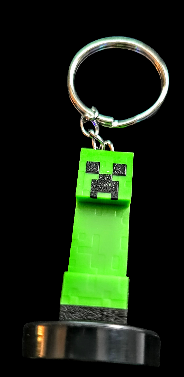 Minecraft figure keychains