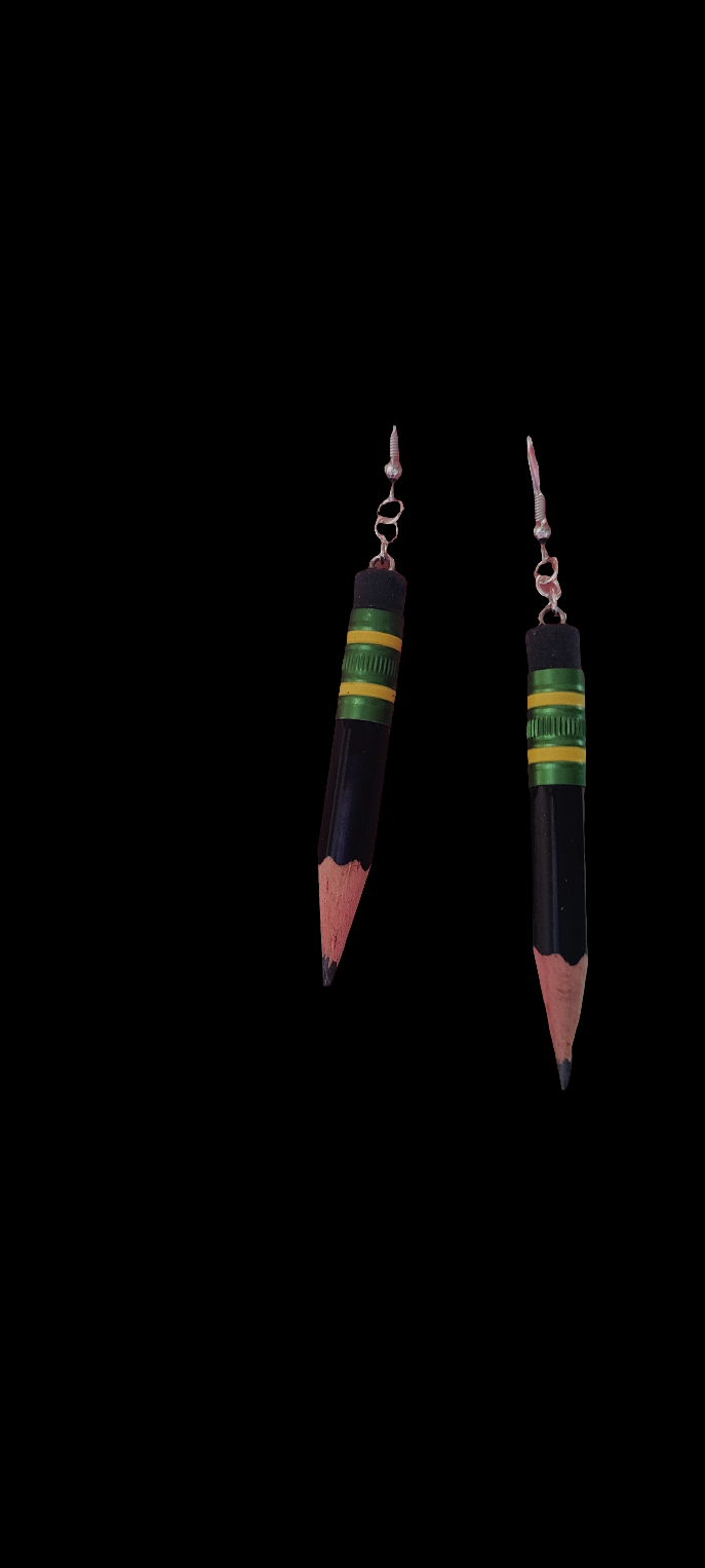 Ticonderoga pencil earrings