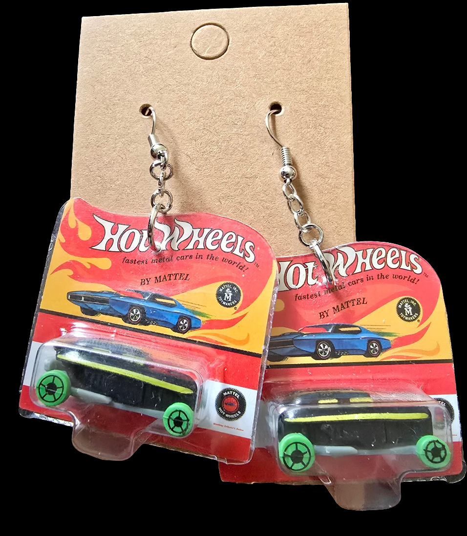 Hot wheels miniature earrings