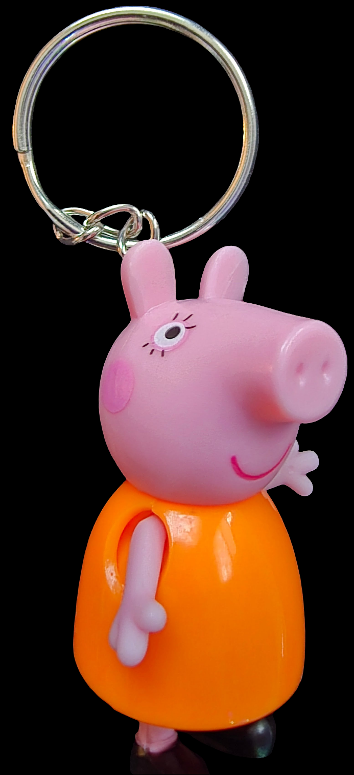 Peppa pig & family keychains