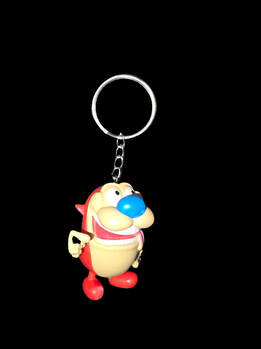 Stimpy keychain