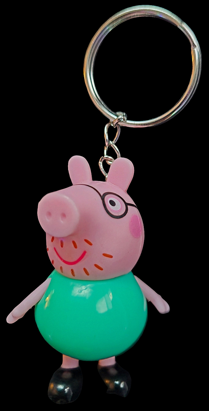 Peppa pig & family keychains