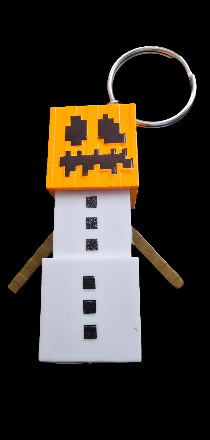 Minecraft figure keychains