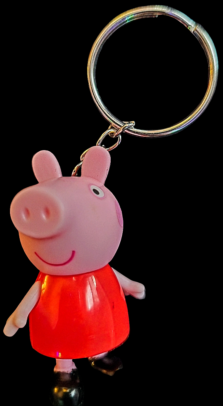 Peppa pig & family keychains