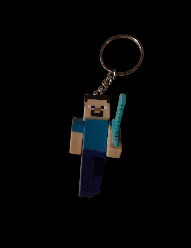 Minecraft figure keychains