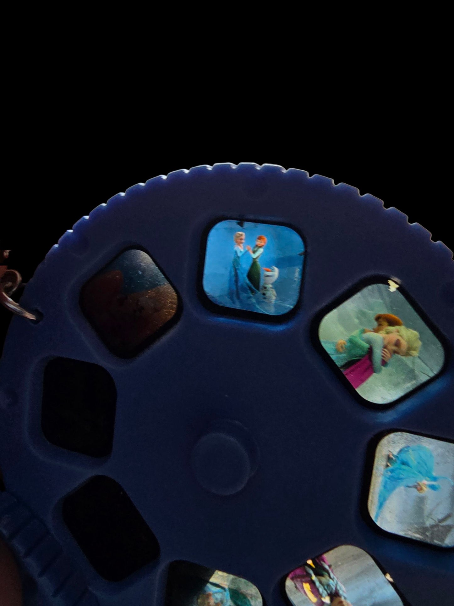 Frozen slide picture viewer earrings