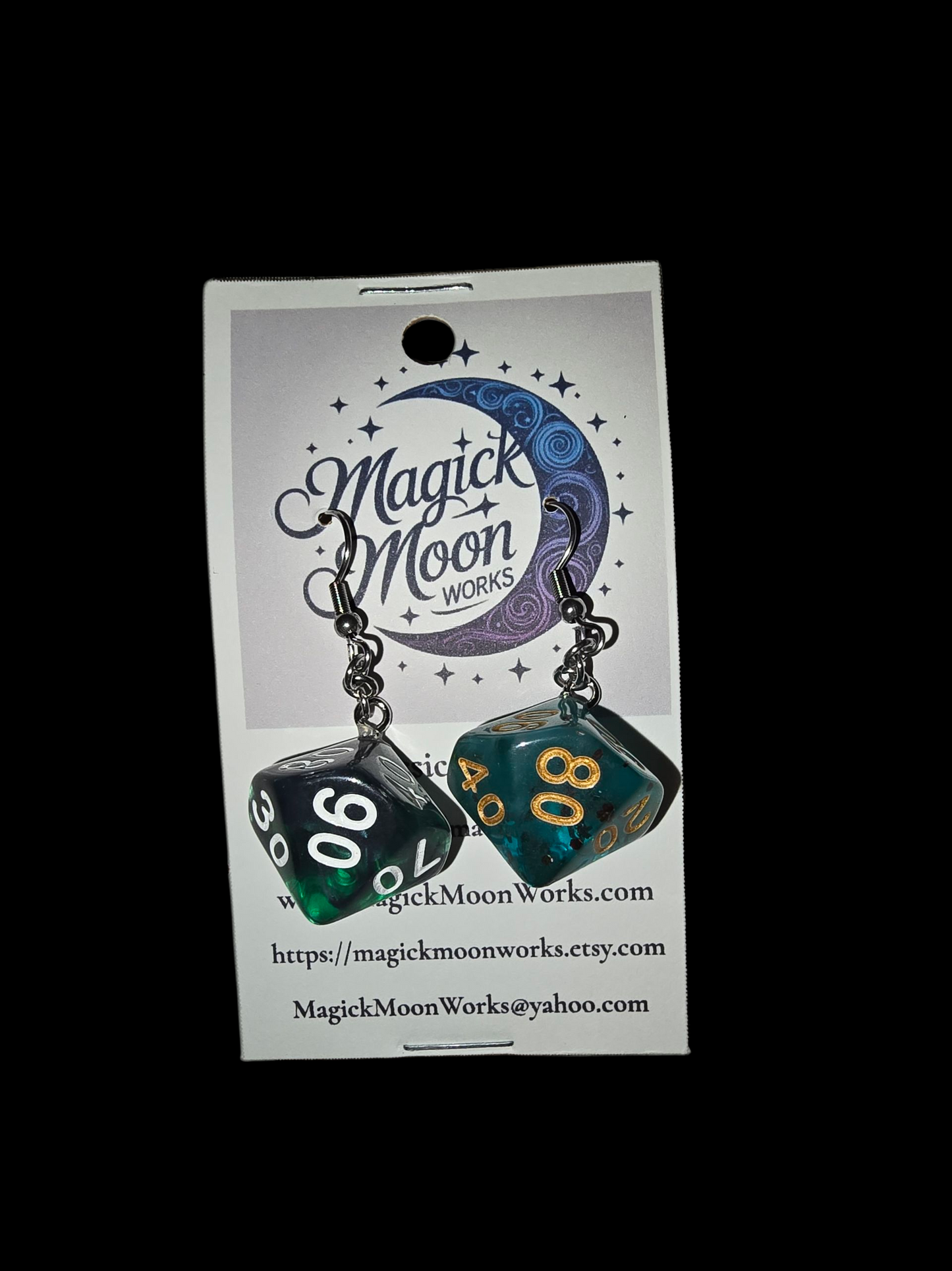 Dice earrings