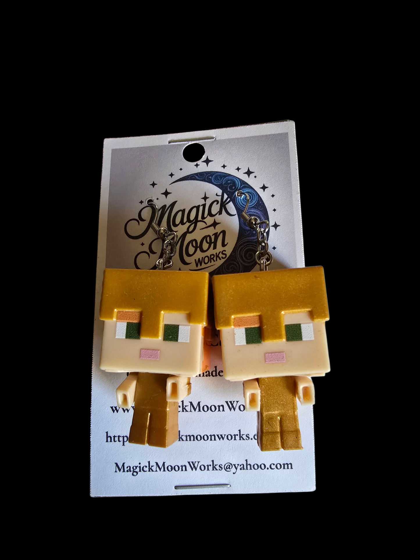 Minecraft earrings