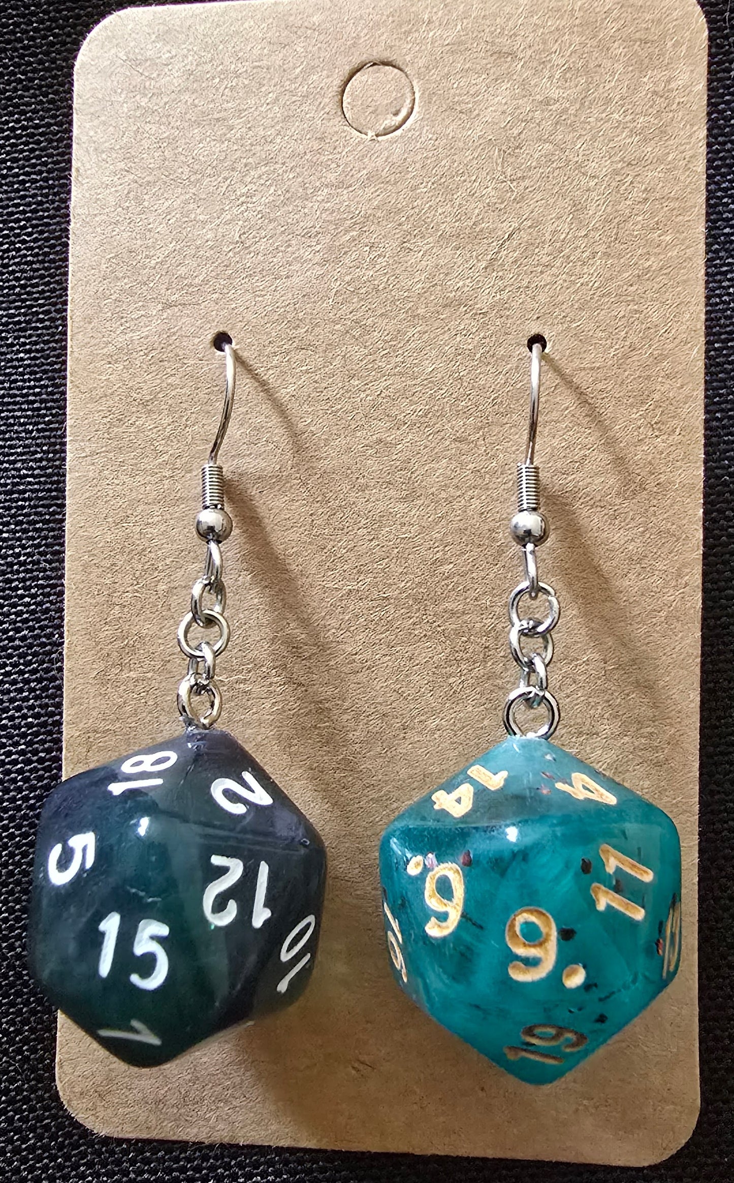 Dice earrings