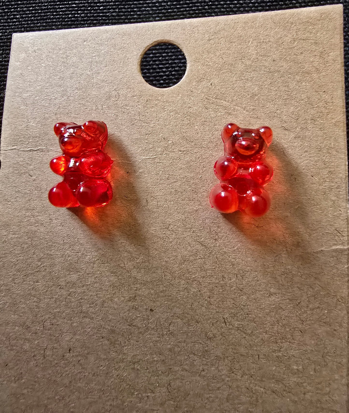 Gummy bear stud earrings