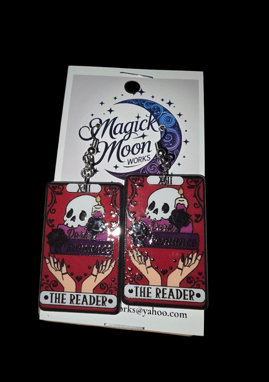 Tarot card earrings