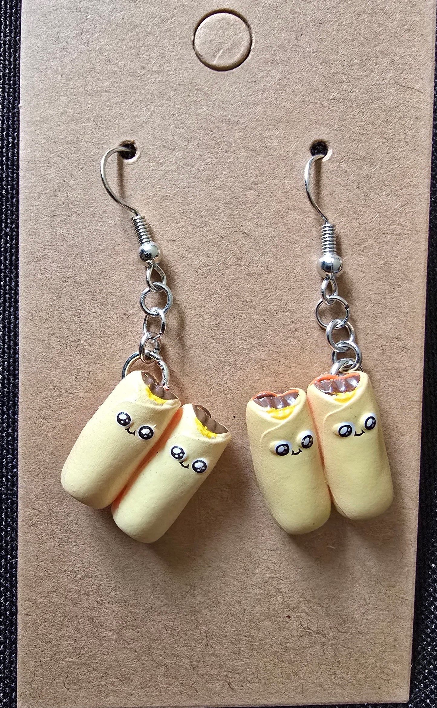 Throw throw burrito miniature earrings