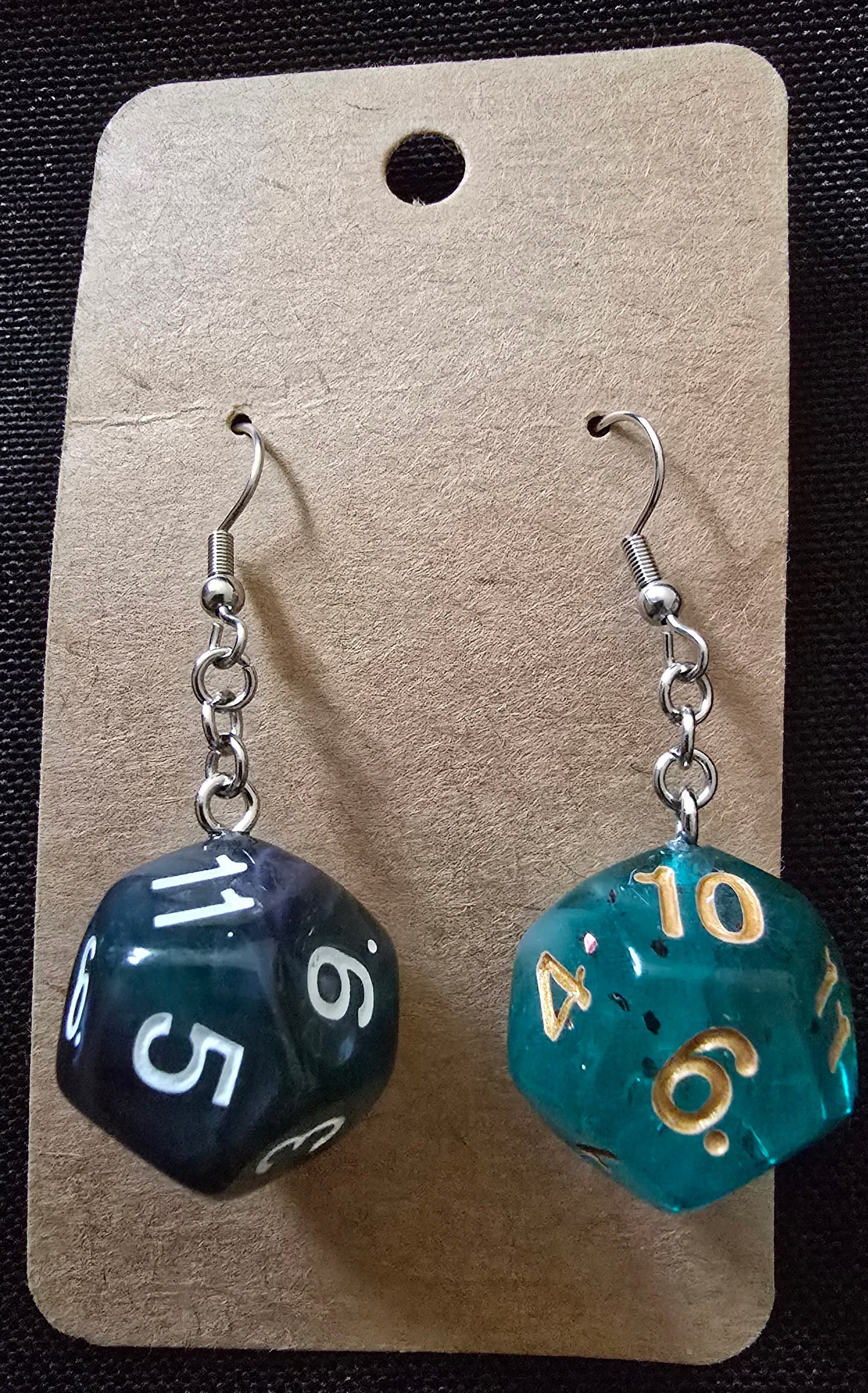 Dice earrings