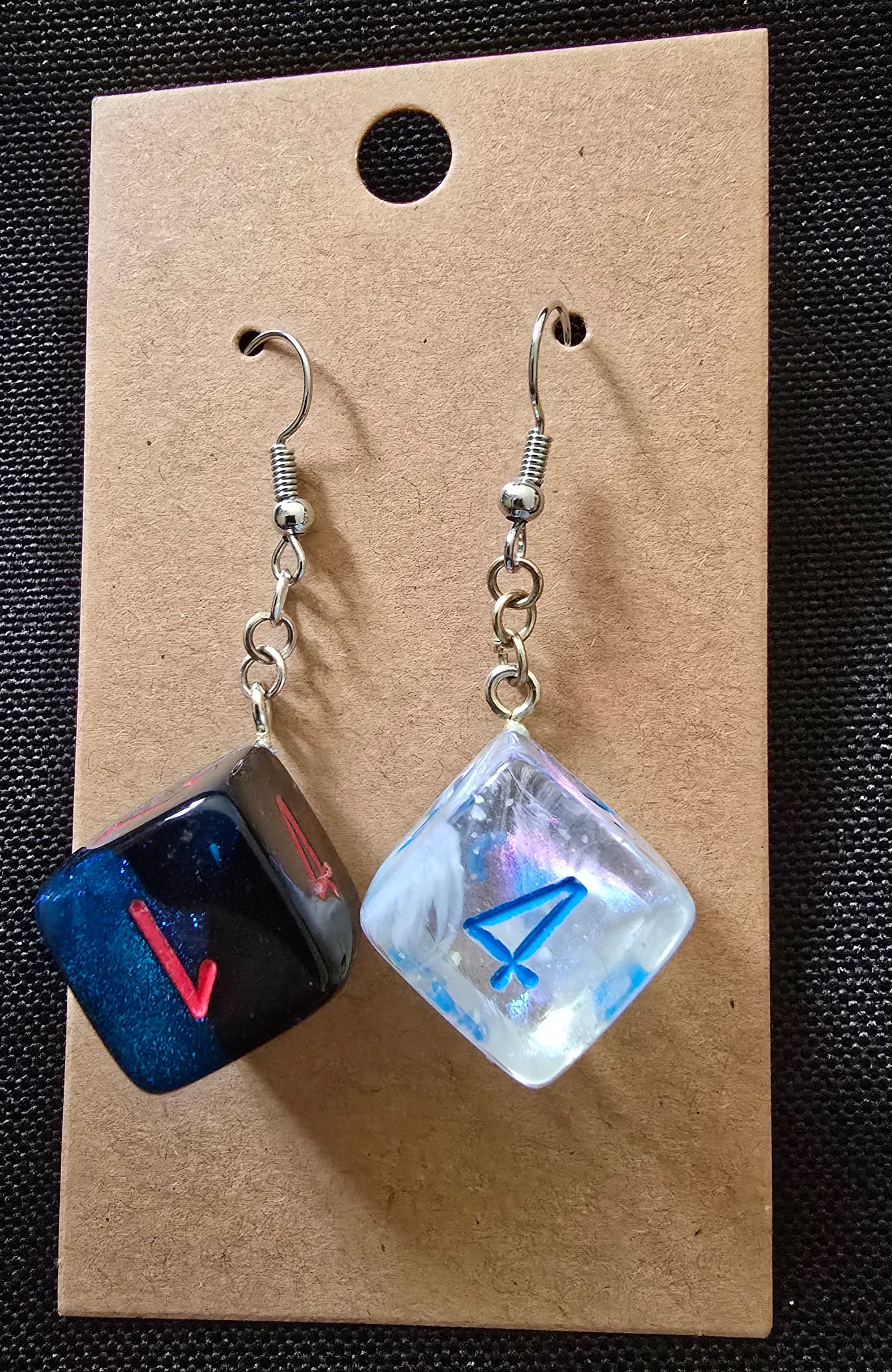 Dice earrings