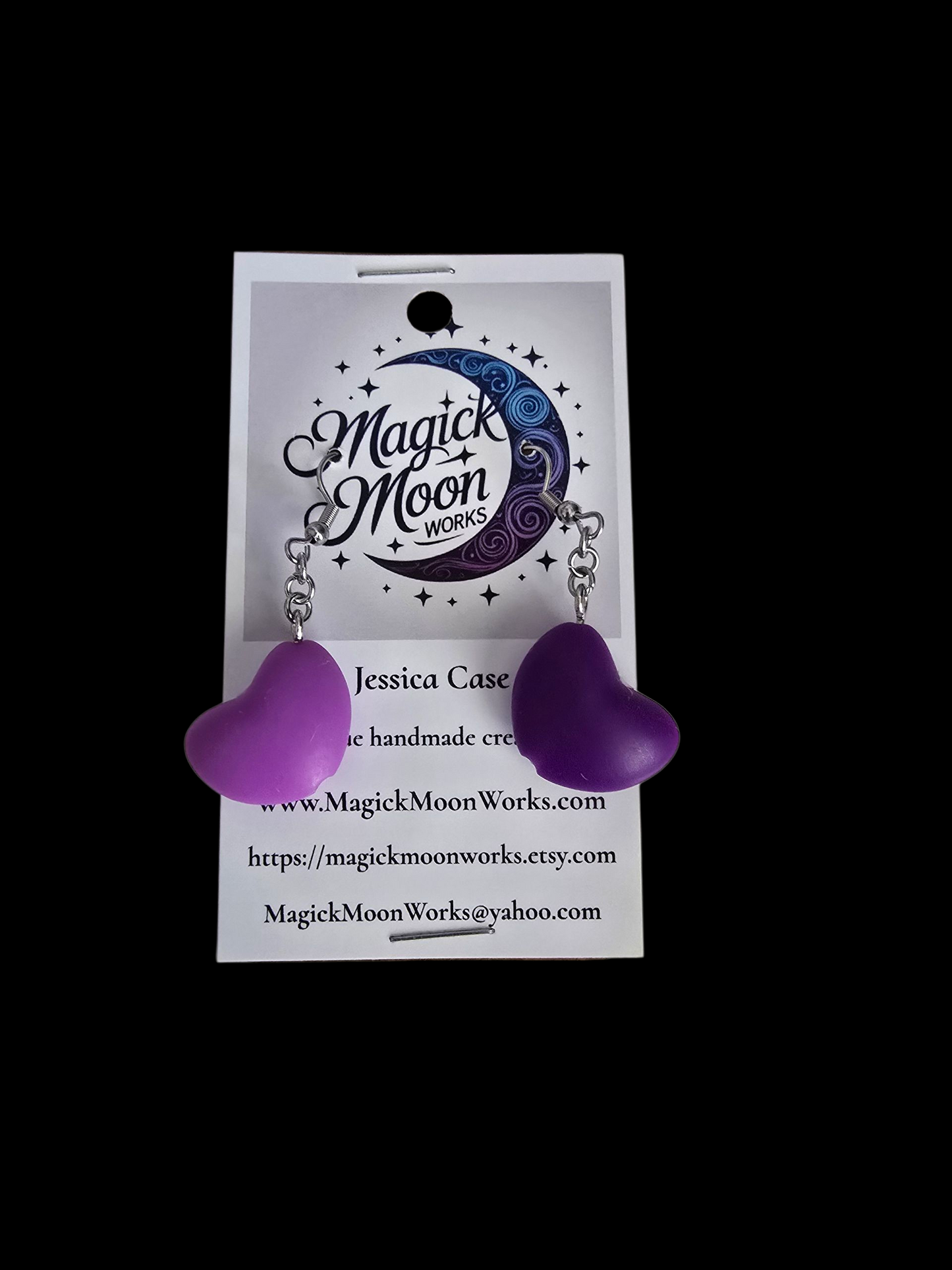 Silicone Heart earrings
