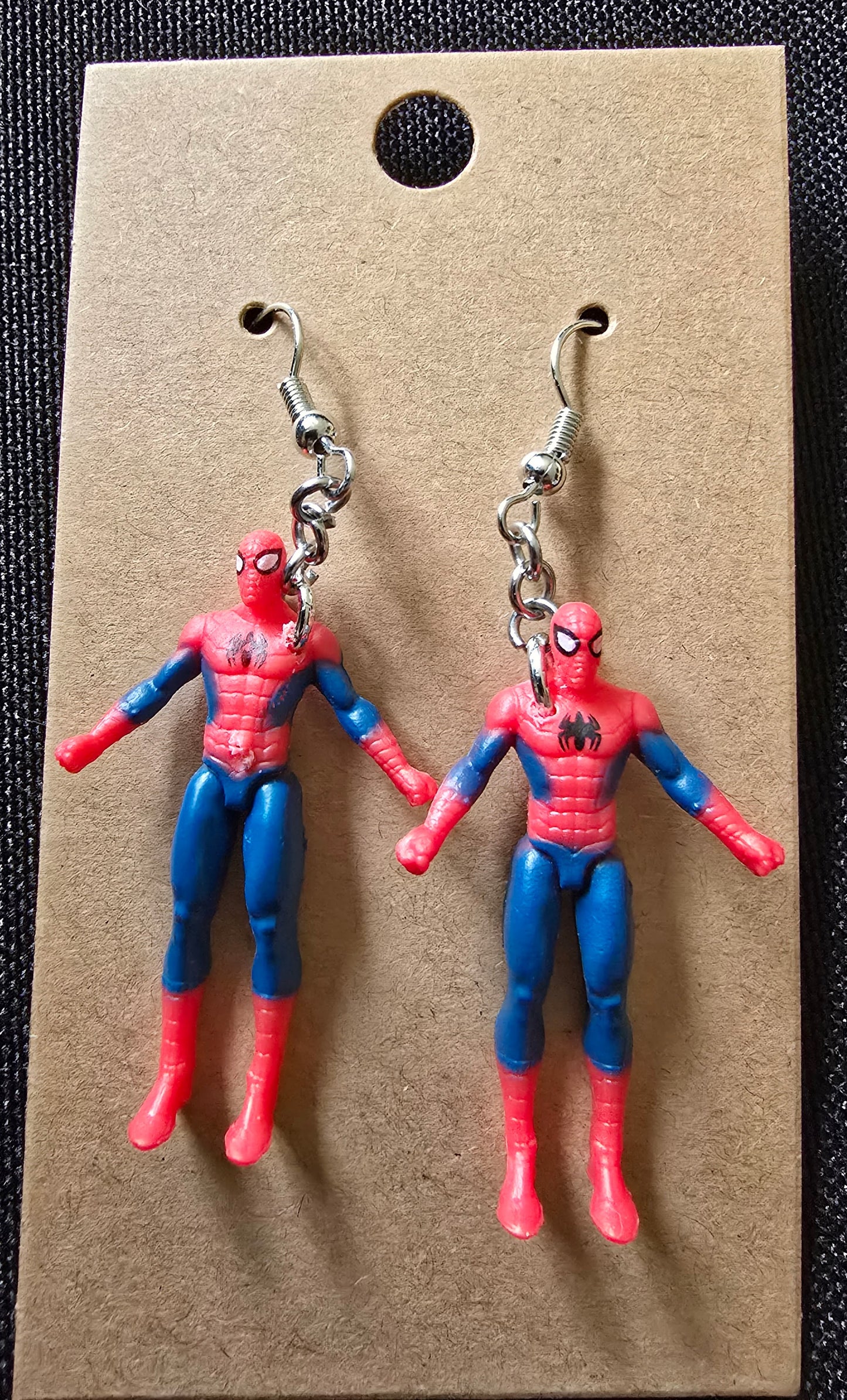 Spiderman earrings