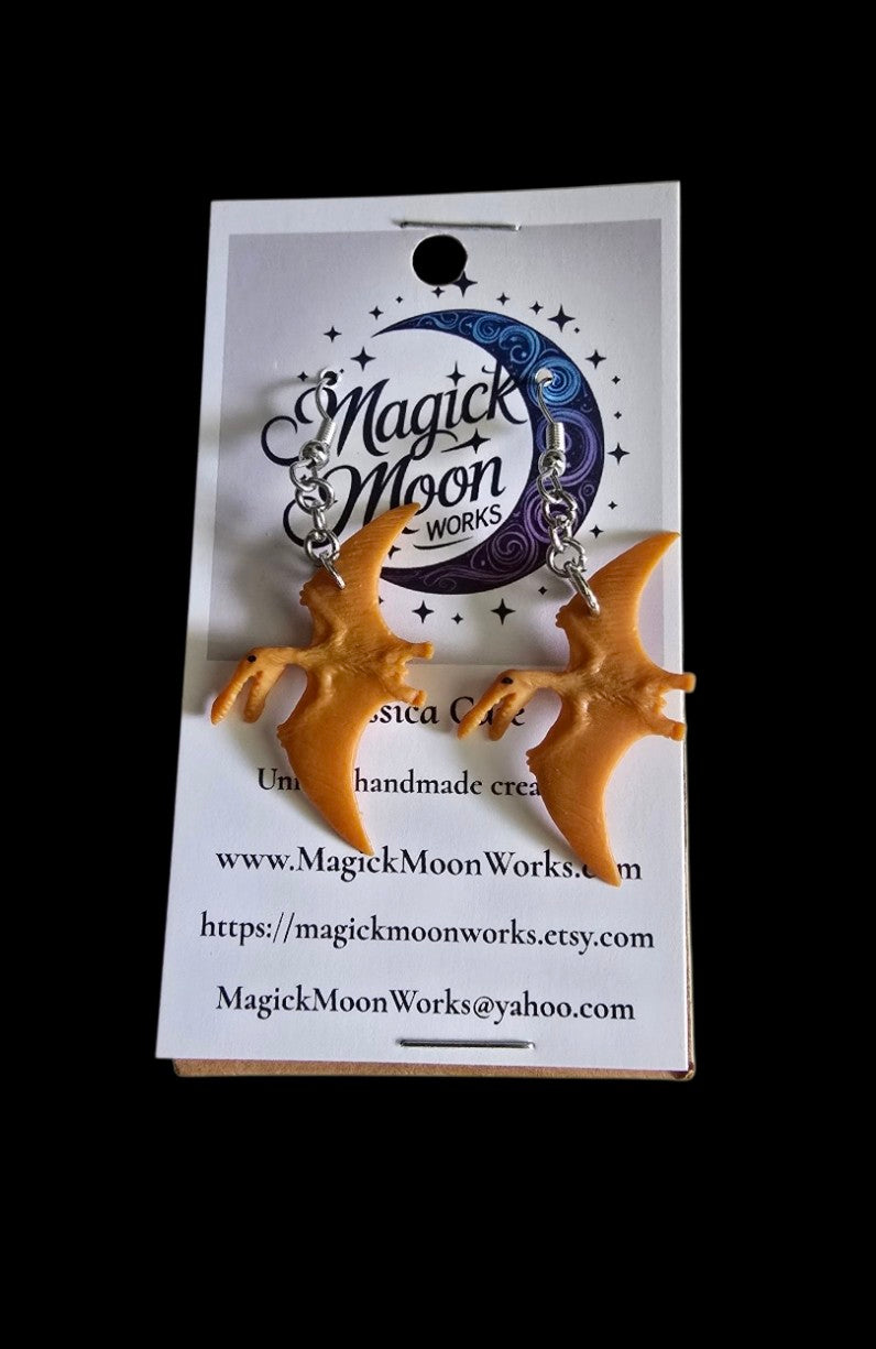 Dinosaur earrings