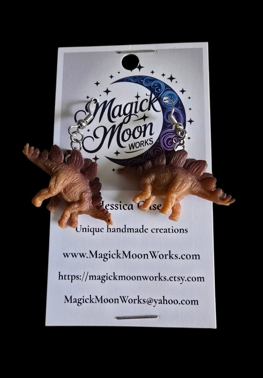 Dinosaur earrings