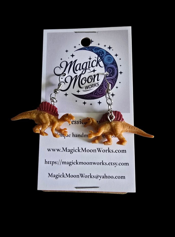 Dinosaur earrings