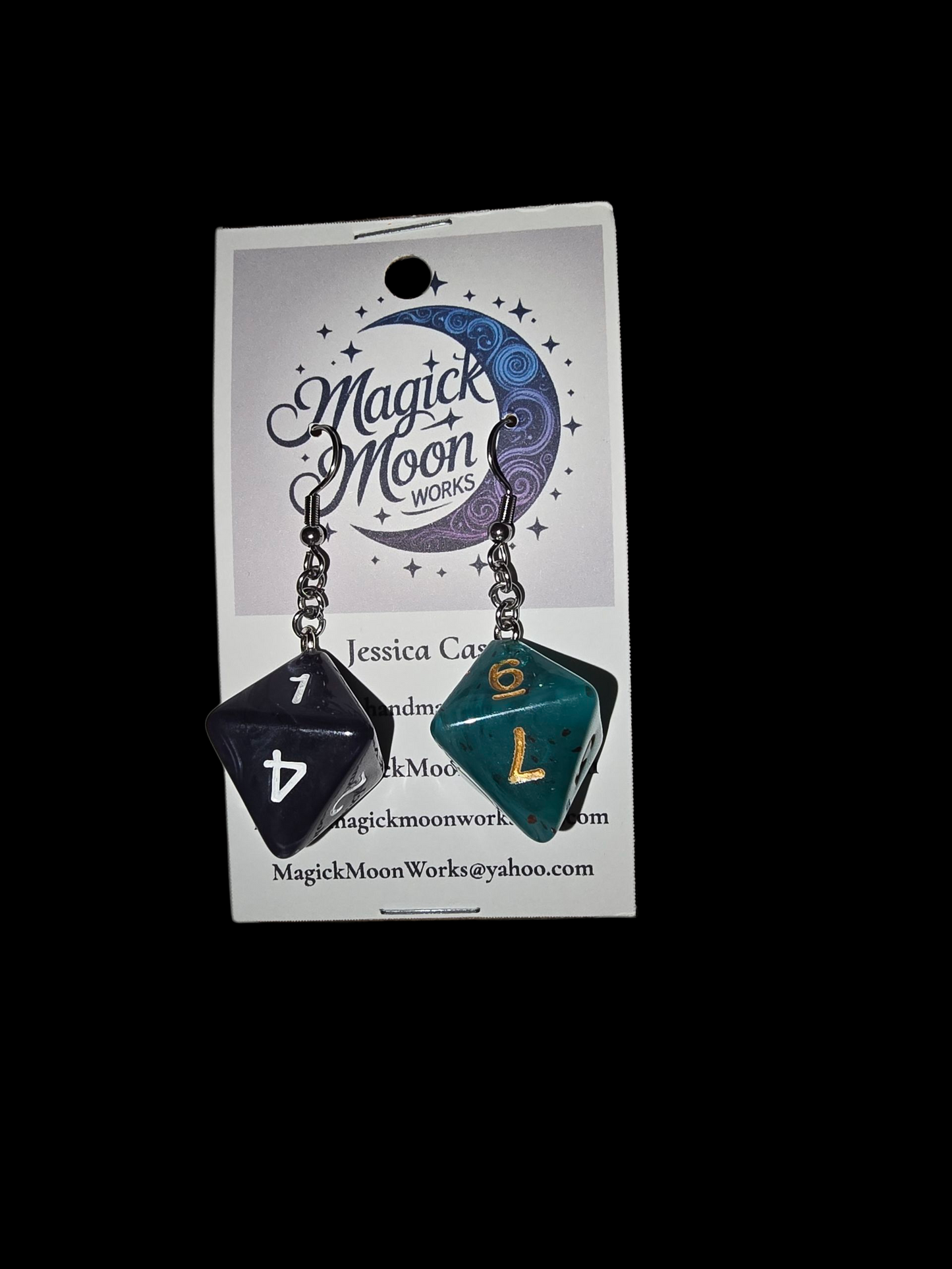 Dice earrings