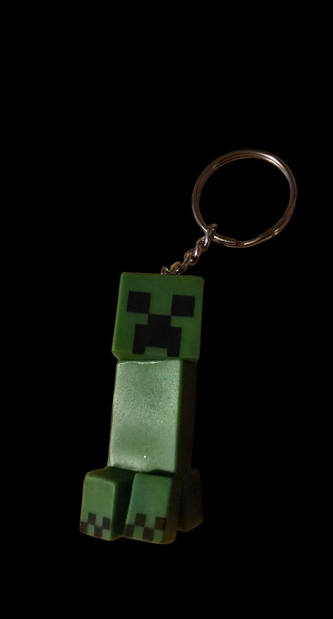 Minecraft figure keychains