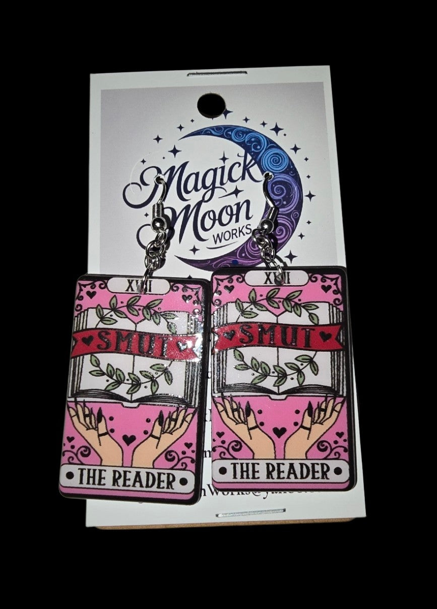 Tarot card earrings