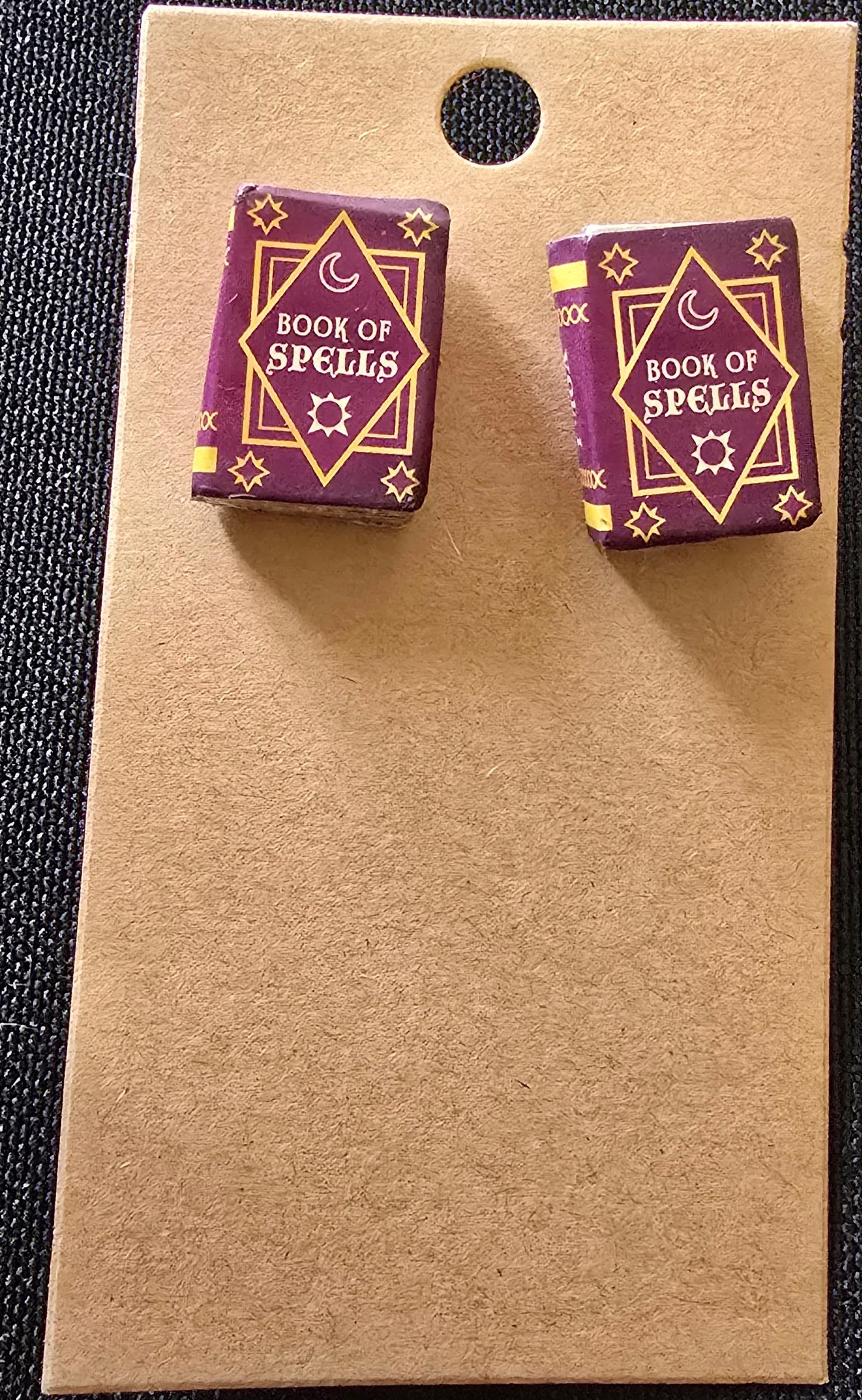 Book of spells earrings