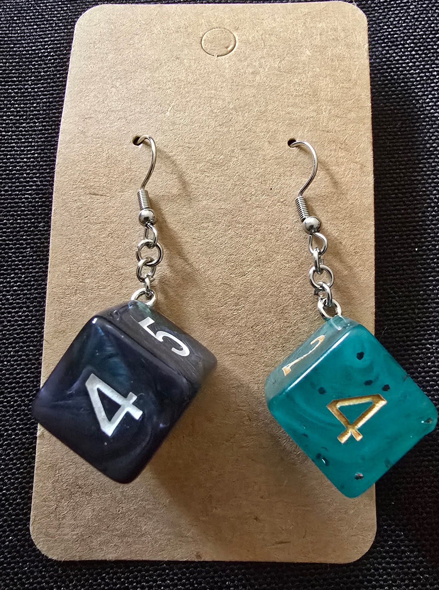 Dice earrings