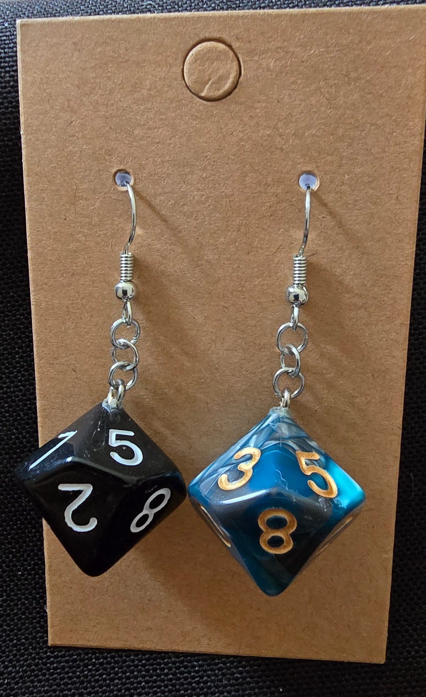 Dice earrings