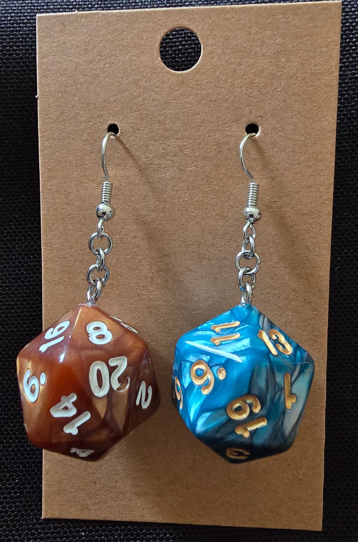 Dice earrings