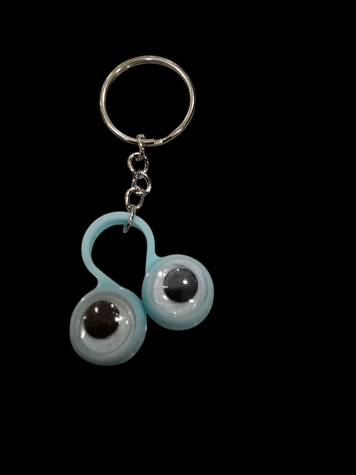Googly eyes finger puppet keychain