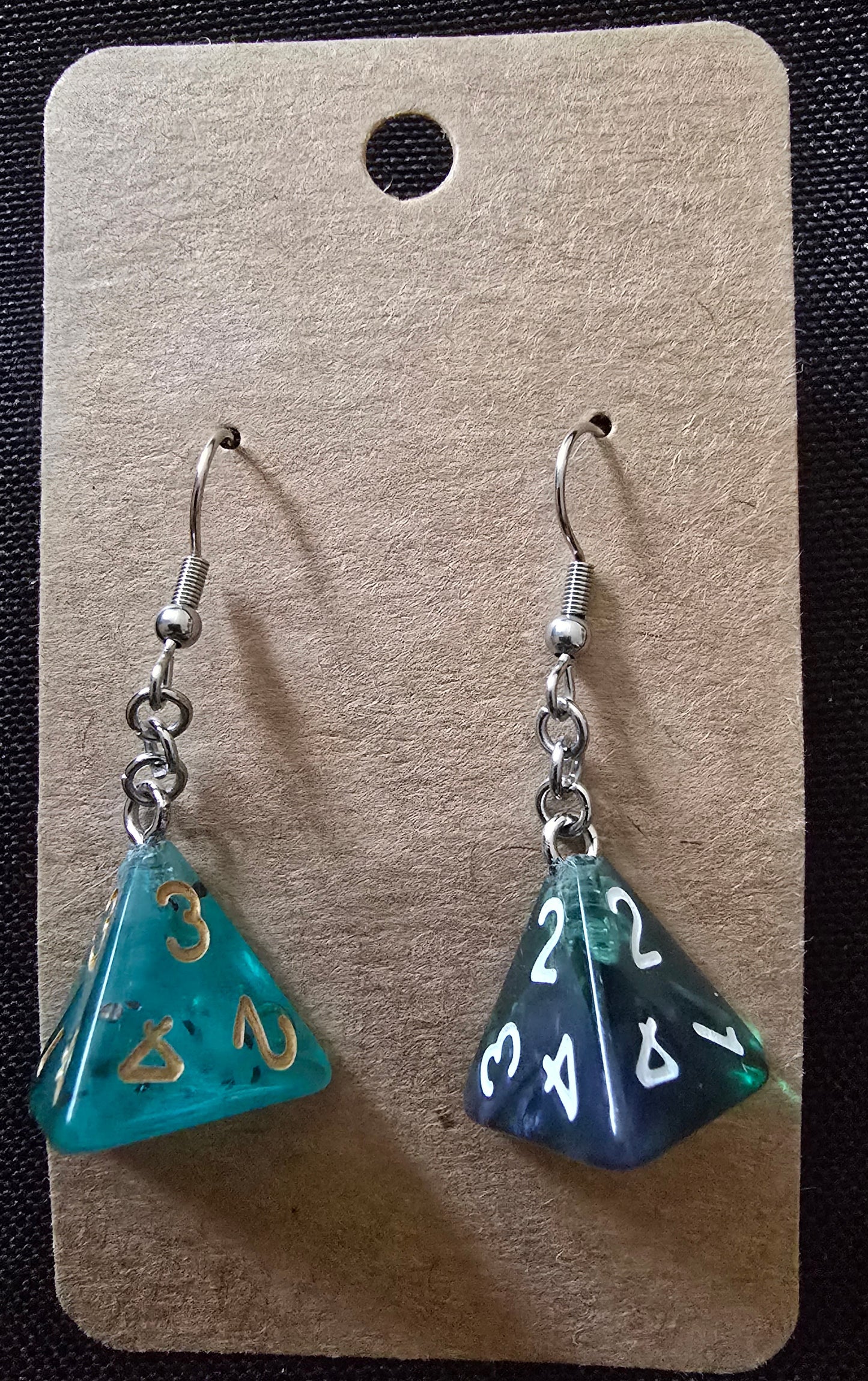 Dice earrings
