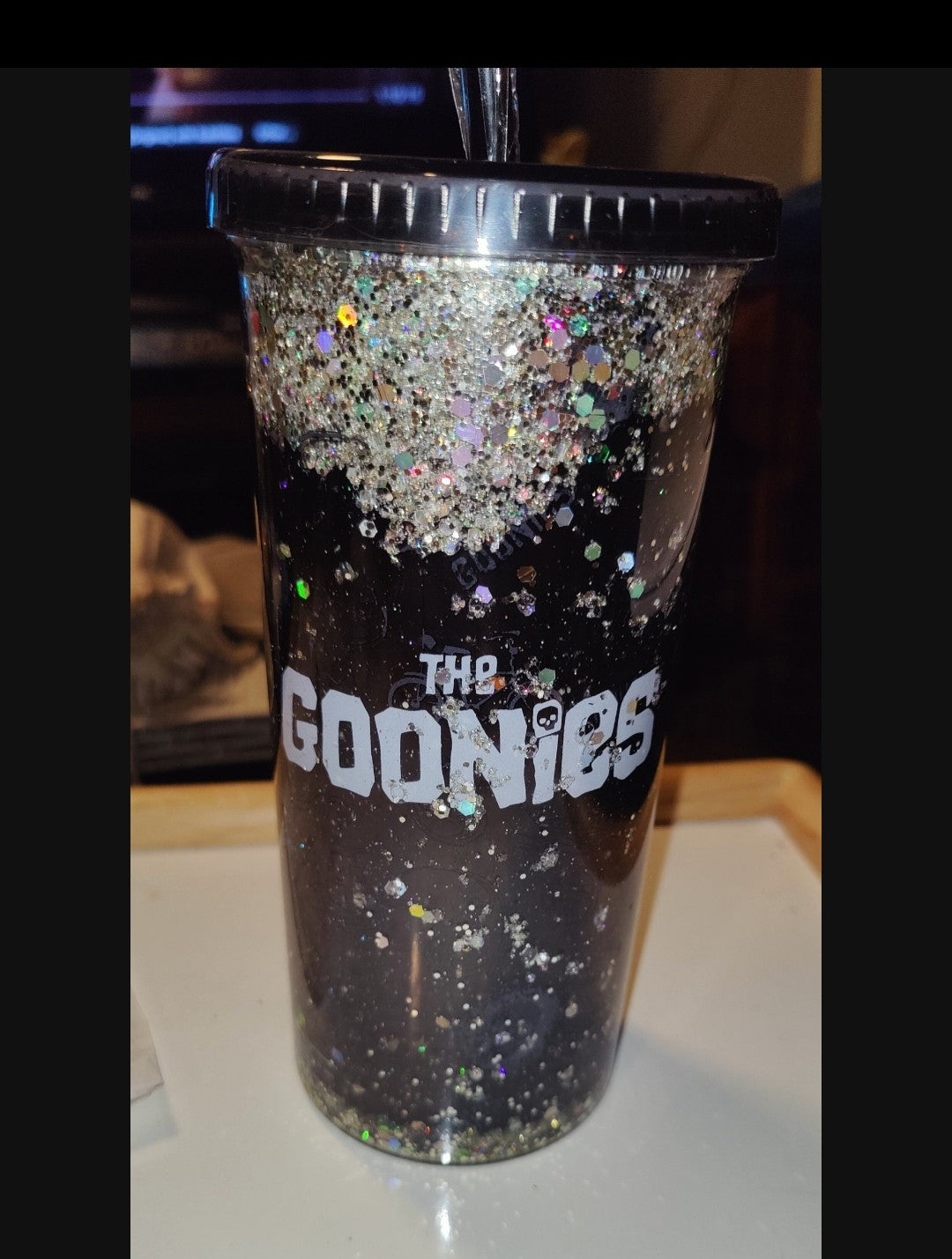 Snowflake glitter tumbler