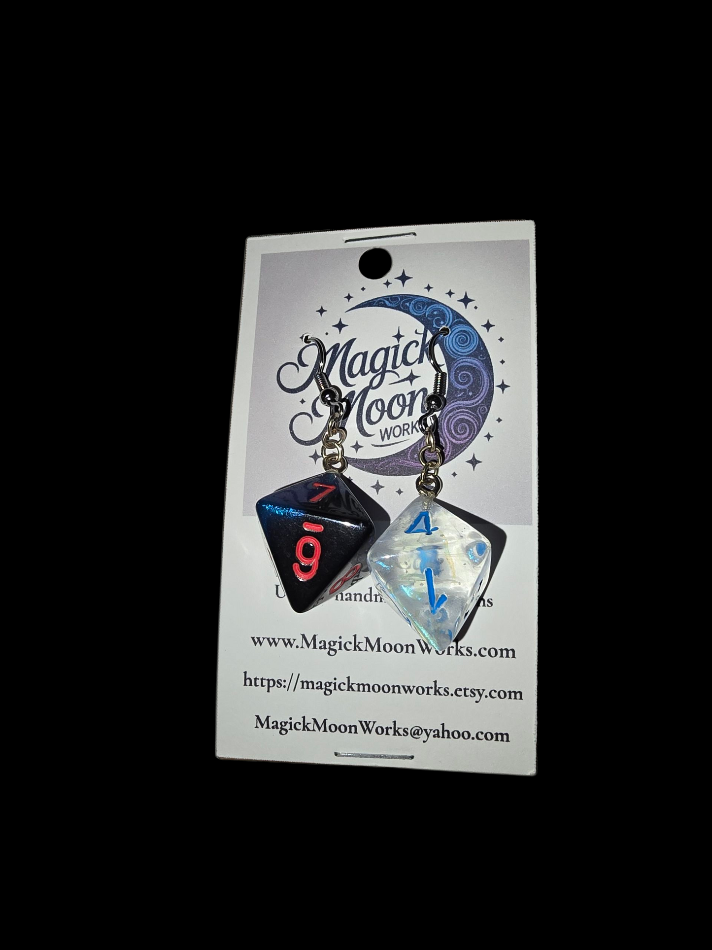 Dice earrings