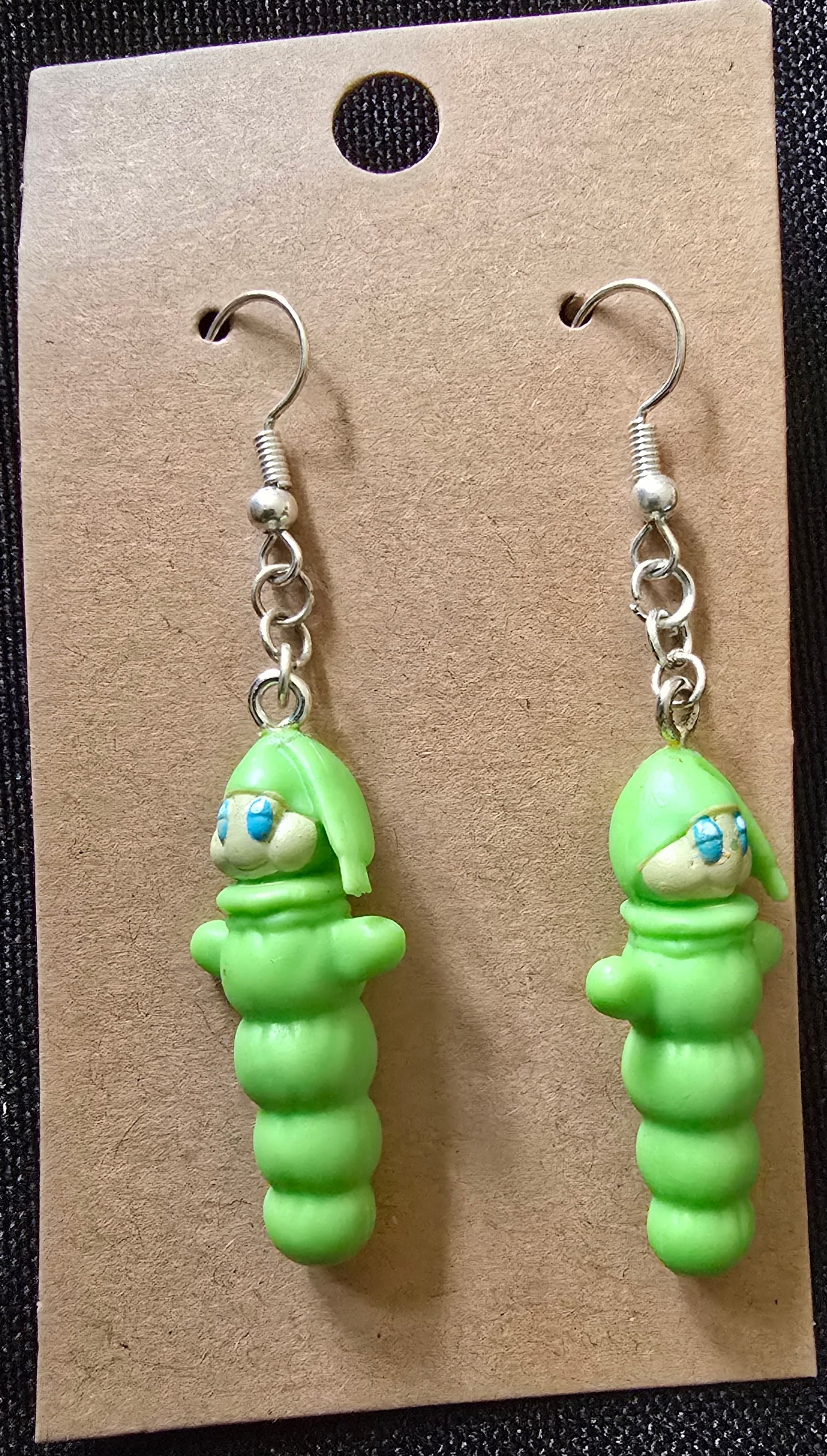 Gloworm earrings