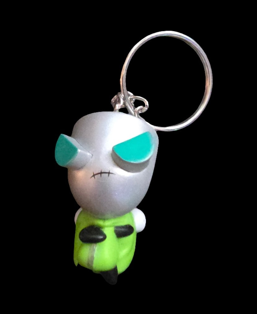 Invader zim Gir keychains