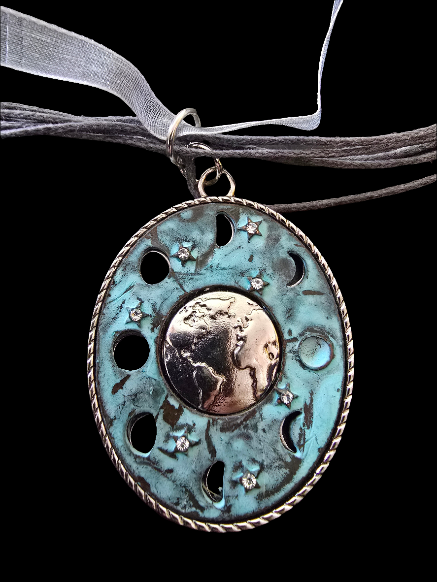 Moon phase necklace