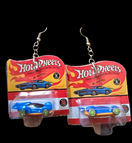 Hot wheels miniature earrings