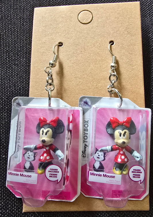 Minnie mouse doll earrings