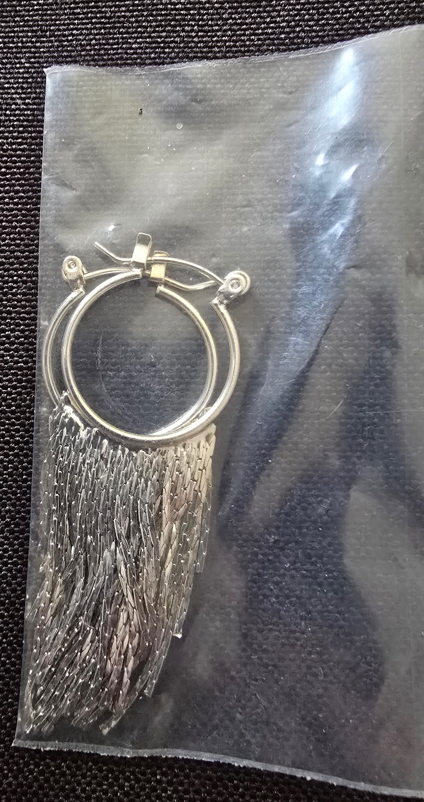 Tassel hoop earrings