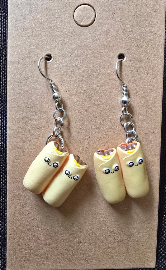 Throw throw burrito miniature earrings