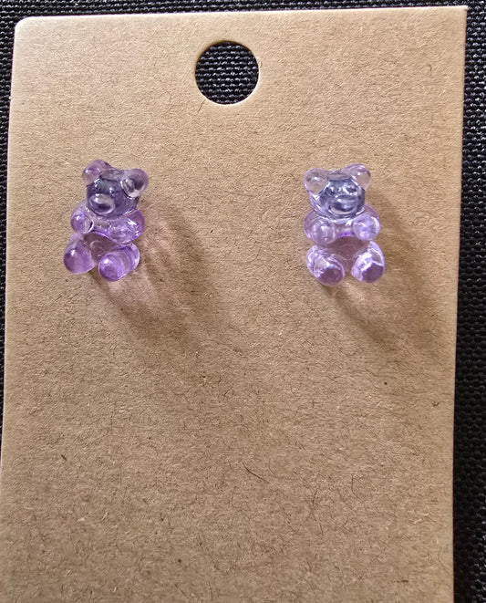Gummy bear stud earrings