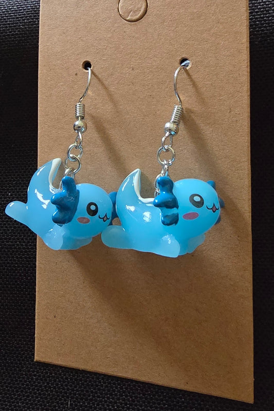Axolotl earrings