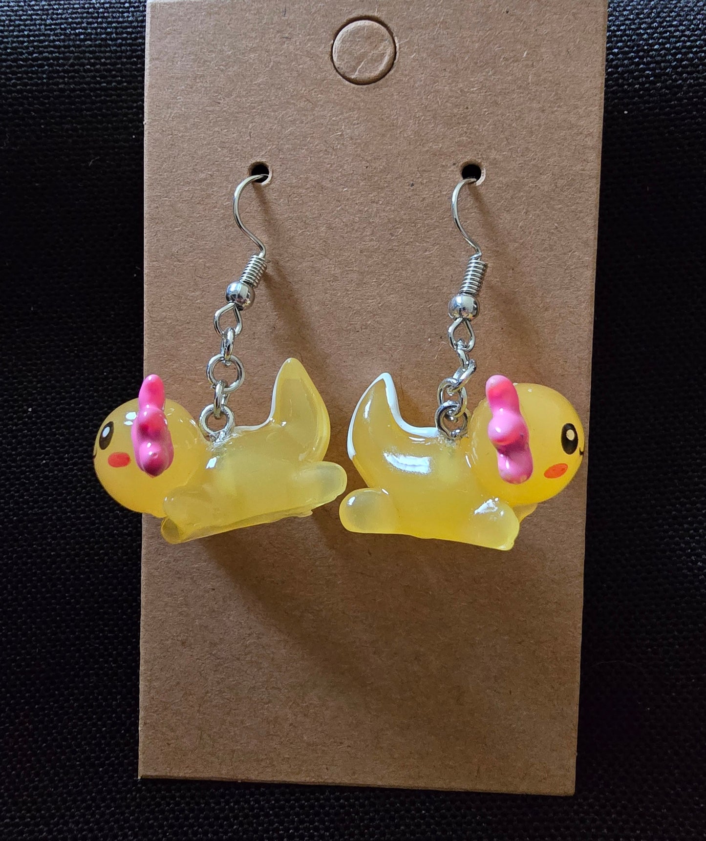 Axolotl earrings