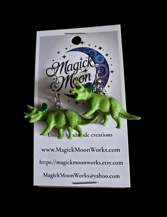 Dinosaur earrings