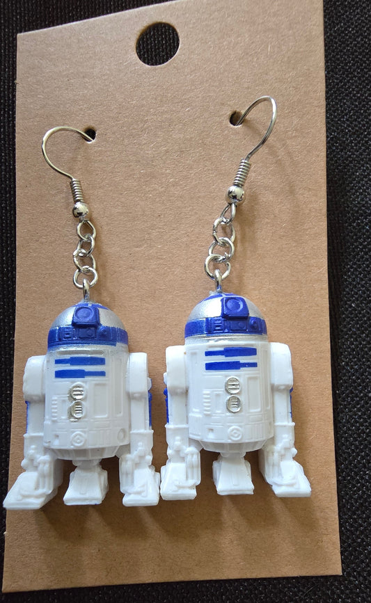 R2D2 miniature earrings