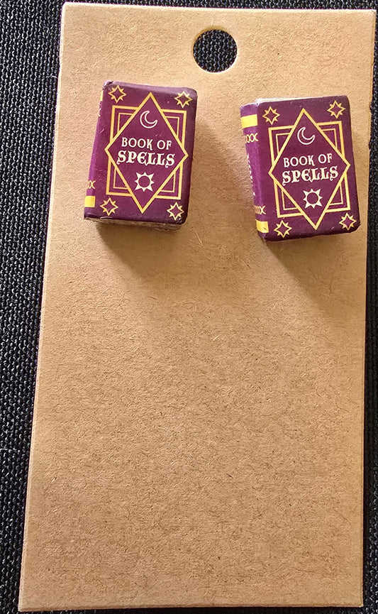 Book of spells earrings