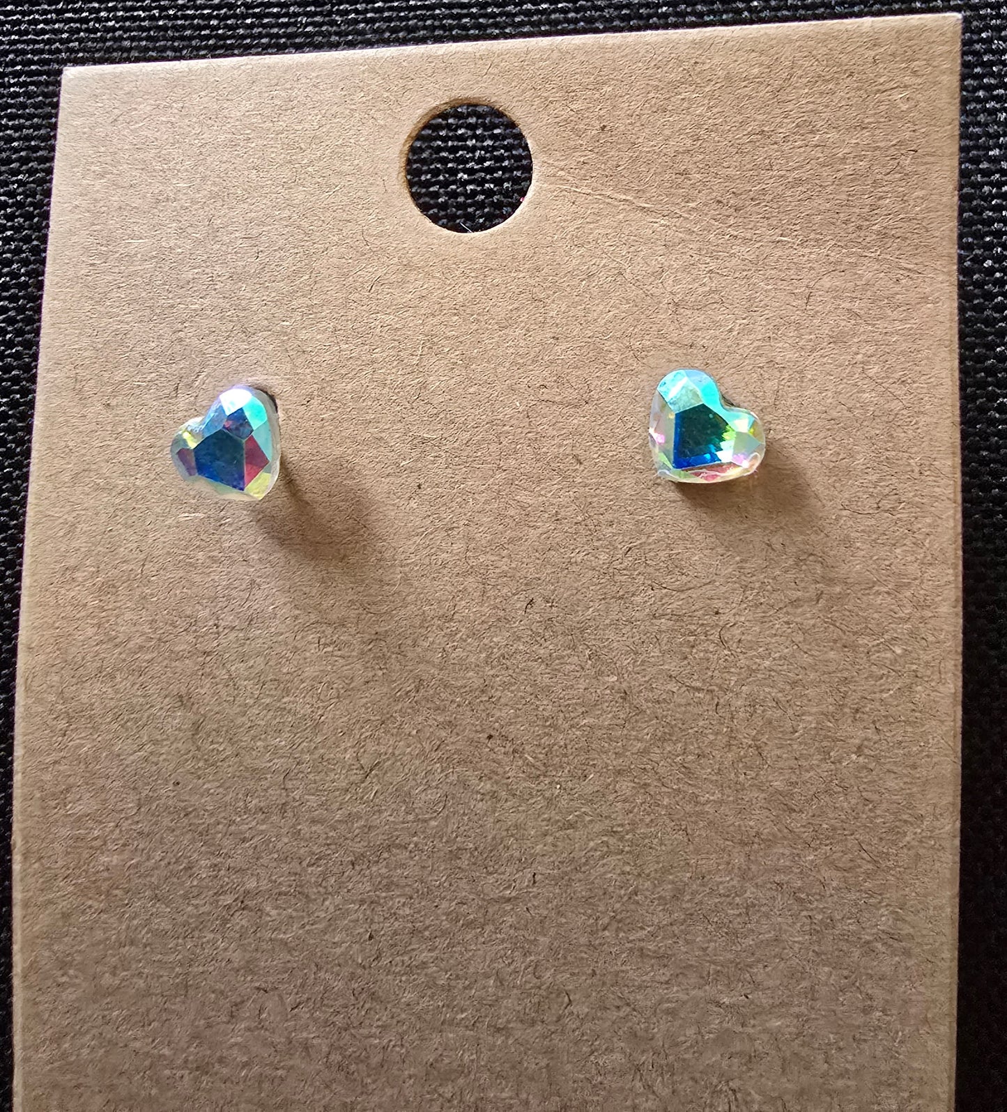 Iridescent stud earrings